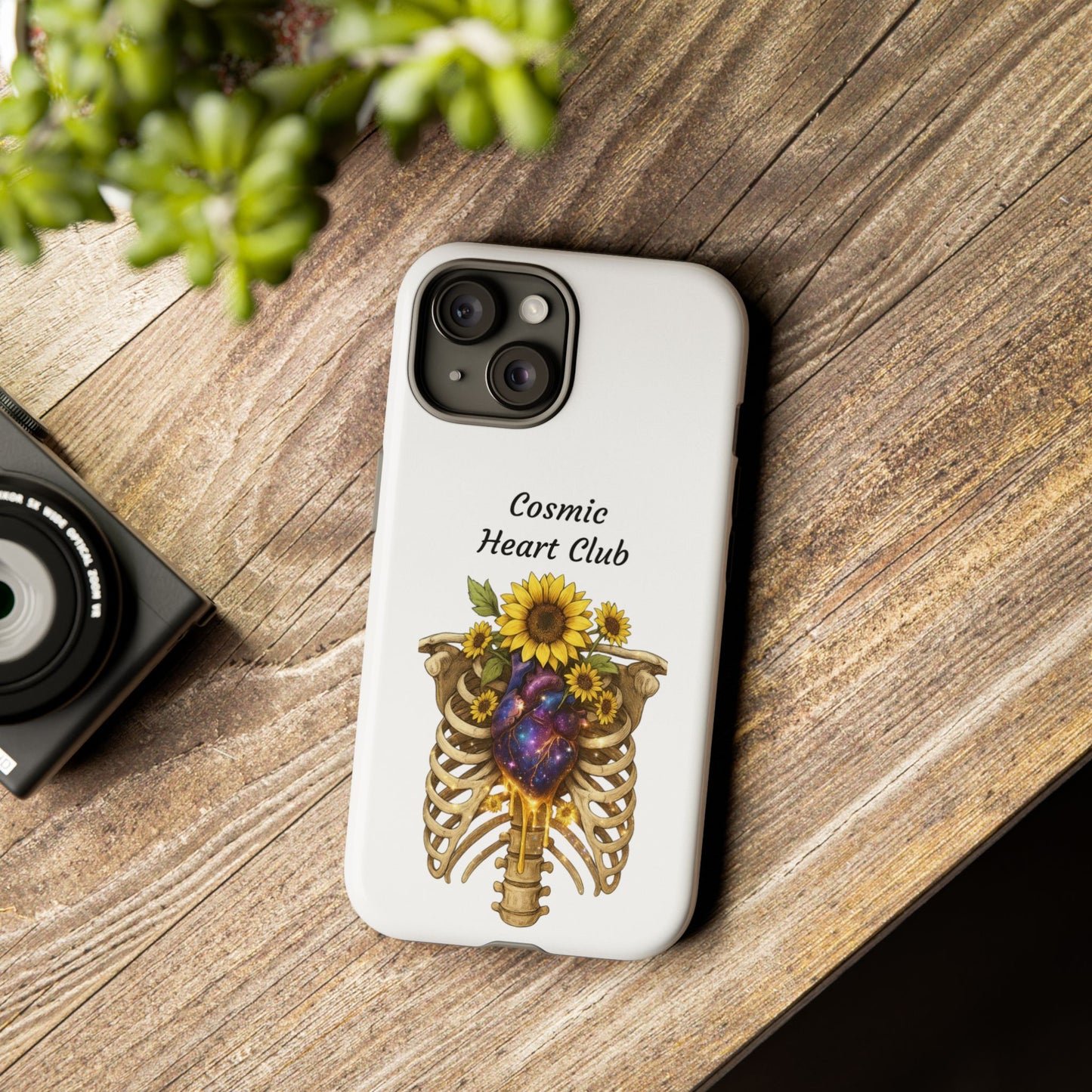 Tough Cases - 'Cosmic Heart Club' Floral Ribcage Phone Case
