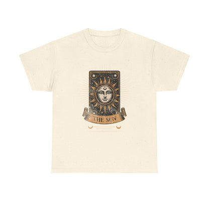 "The Sun" Tarot Tee — Vintage Celestial Sun Card Graphic T-Shirt