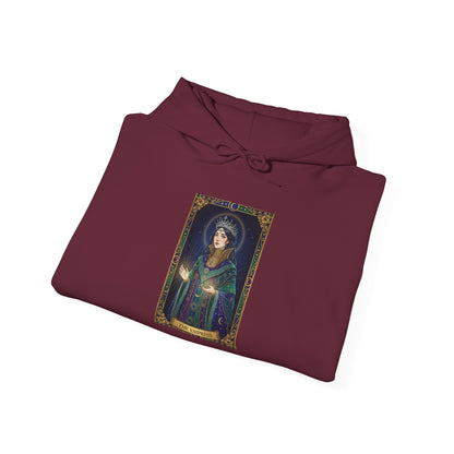 Empress Arcana Portrait Tarot Hoodie | classic tarot style, modern tarot apparel