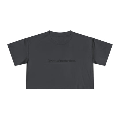 "Spiritual Masterpiece." Crop Tee — Inspirational, Intentional Women's Shirt