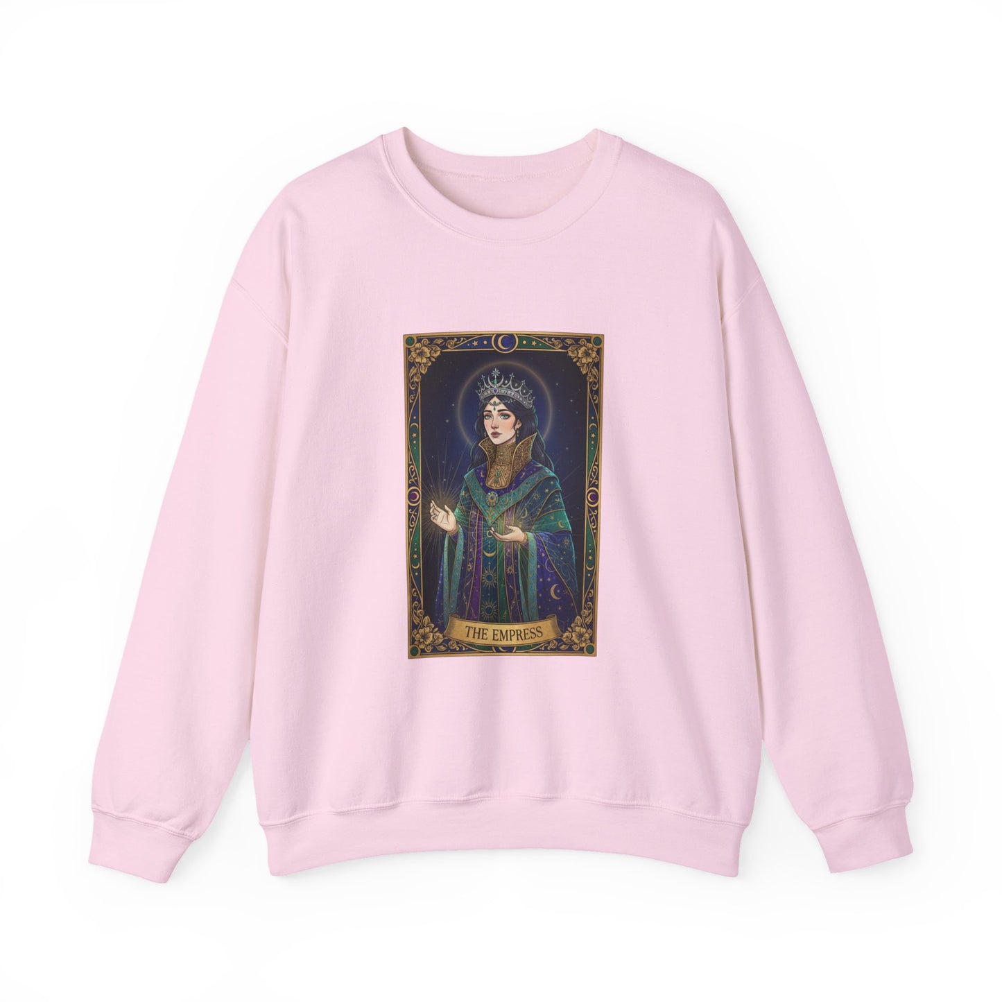 Mystic Empress Tarot Crewneck Sweatshirt | classic tarot style, modern tarot apparel