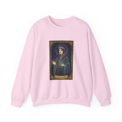 Mystic Empress Tarot Crewneck Sweatshirt | classic tarot style, modern tarot apparel