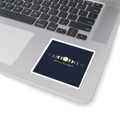 Moon Phase Grid Stickers — Lunar Ritual Celestial Wellness Kiss-Cut