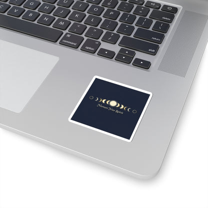 Moon Phase Grid Stickers — Lunar Ritual Celestial Wellness Kiss-Cut