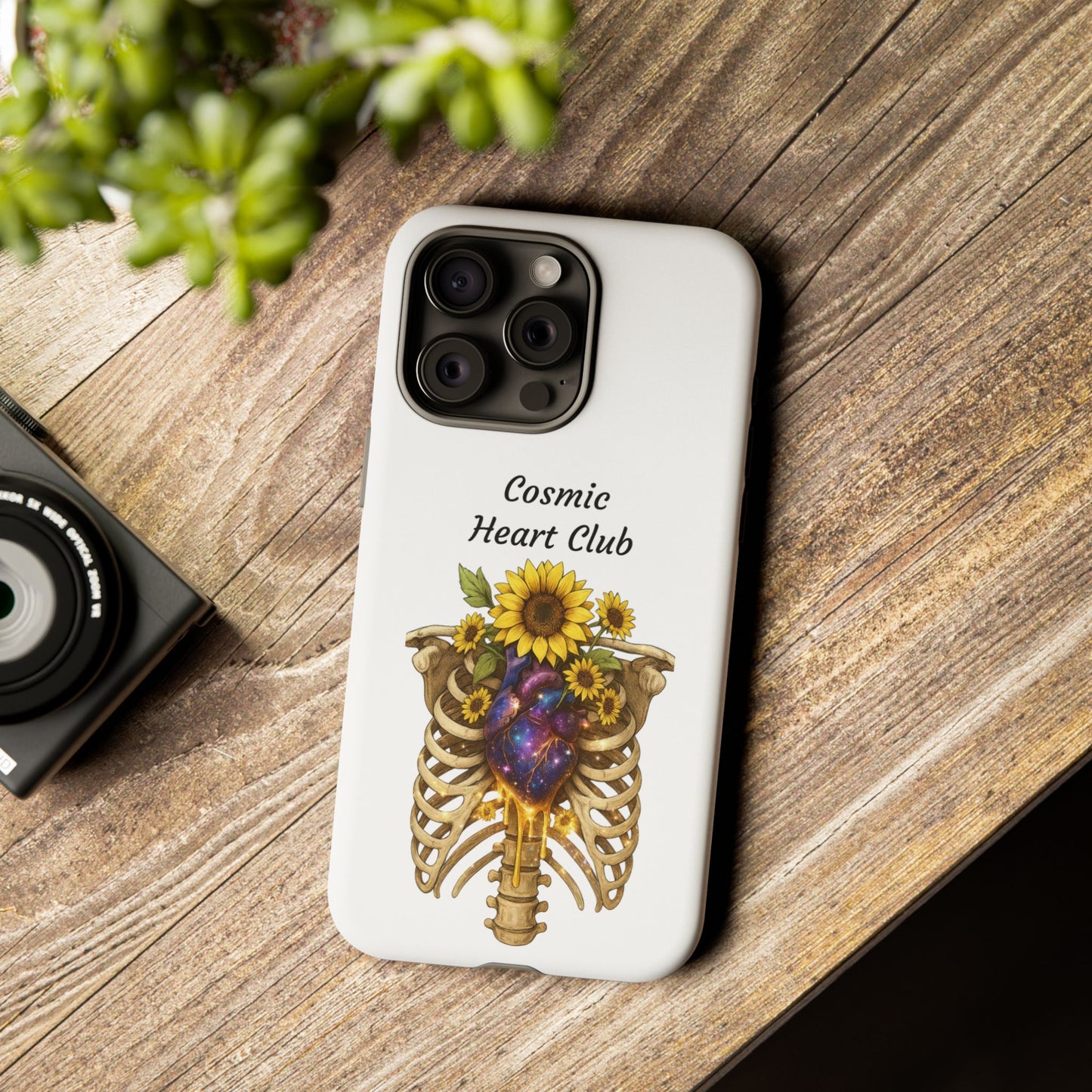 Tough Cases - 'Cosmic Heart Club' Floral Ribcage Phone Case