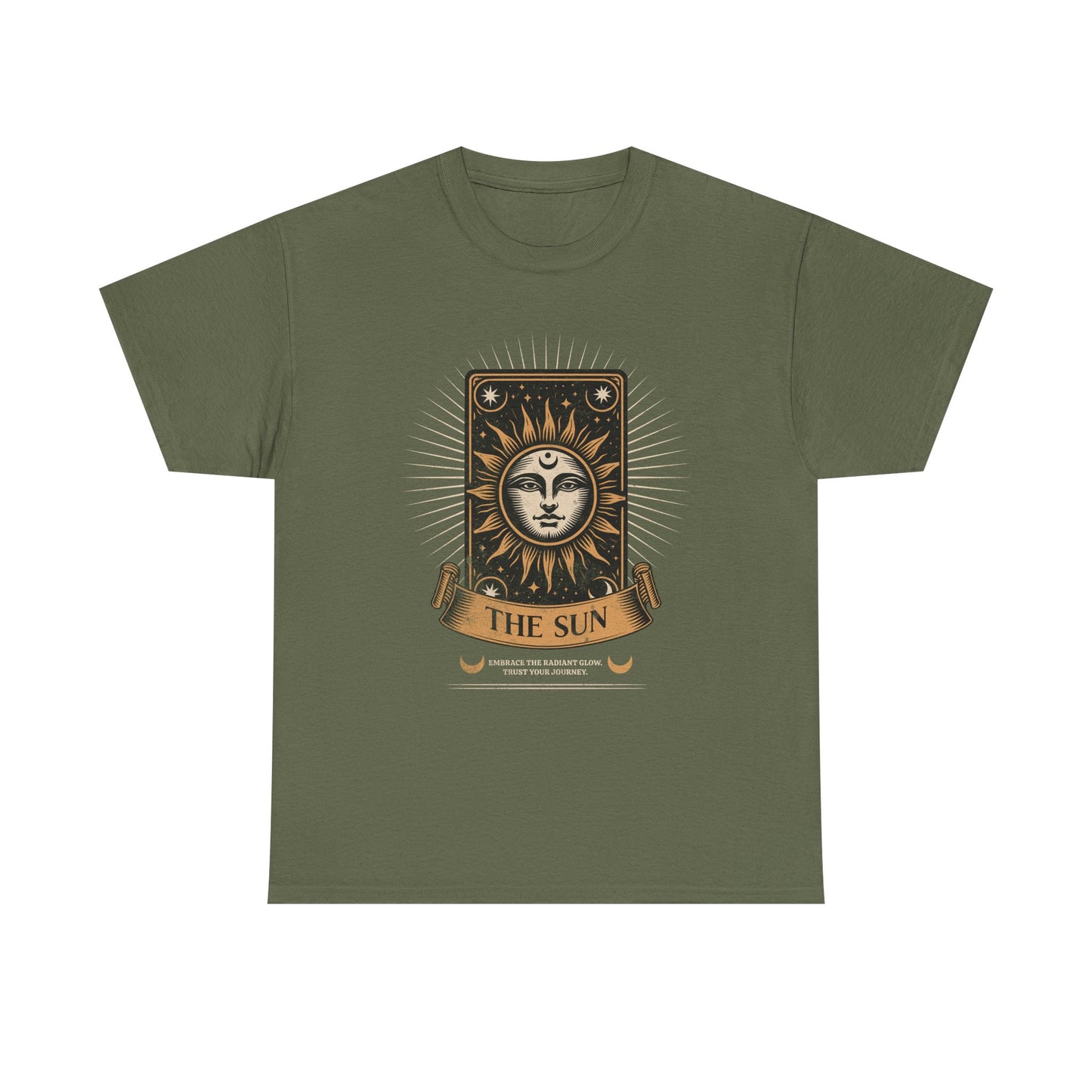 "The Sun" Tarot Tee — Vintage Celestial Sun Card Graphic T-Shirt