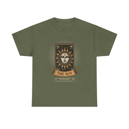 "The Sun" Tarot Tee — Vintage Celestial Sun Card Graphic T-Shirt
