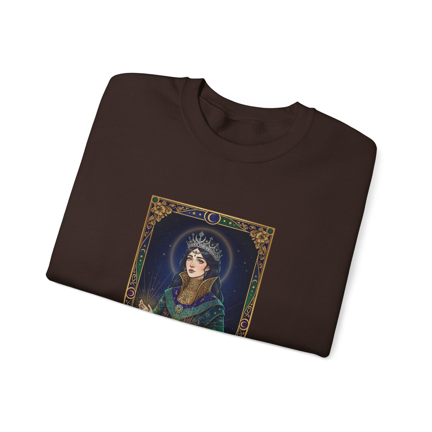 Mystic Empress Tarot Crewneck Sweatshirt | classic tarot style, modern tarot apparel