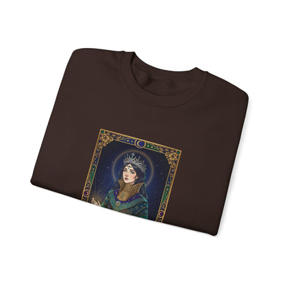 Mystic Empress Tarot Crewneck Sweatshirt | classic tarot style, modern tarot apparel
