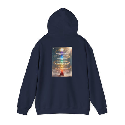 Aligned AF Hoodie | Chakra Spiral Meditation Back Graphic