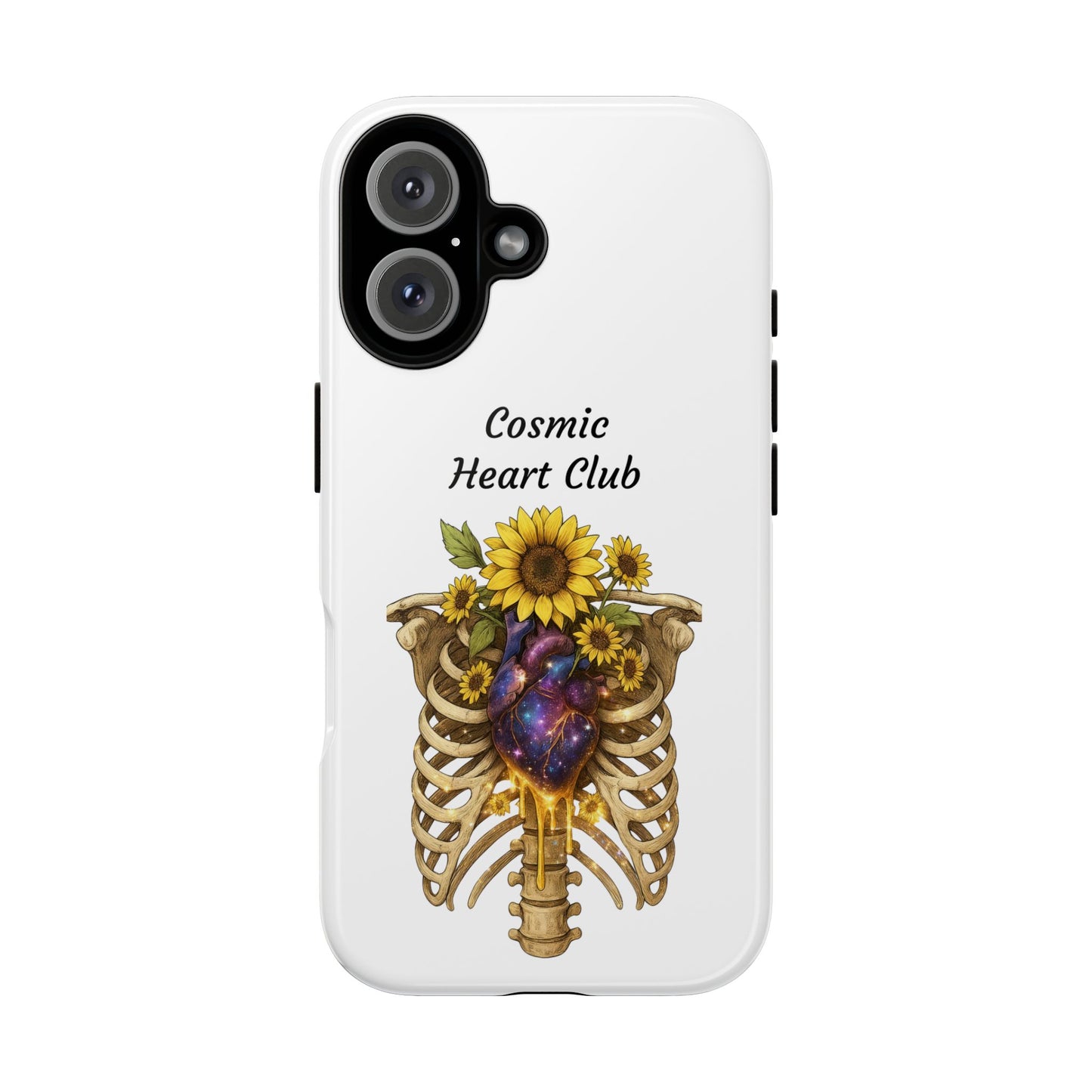 Tough Cases - 'Cosmic Heart Club' Floral Ribcage Phone Case