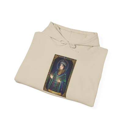 Empress Arcana Portrait Tarot Hoodie | classic tarot style, modern tarot apparel