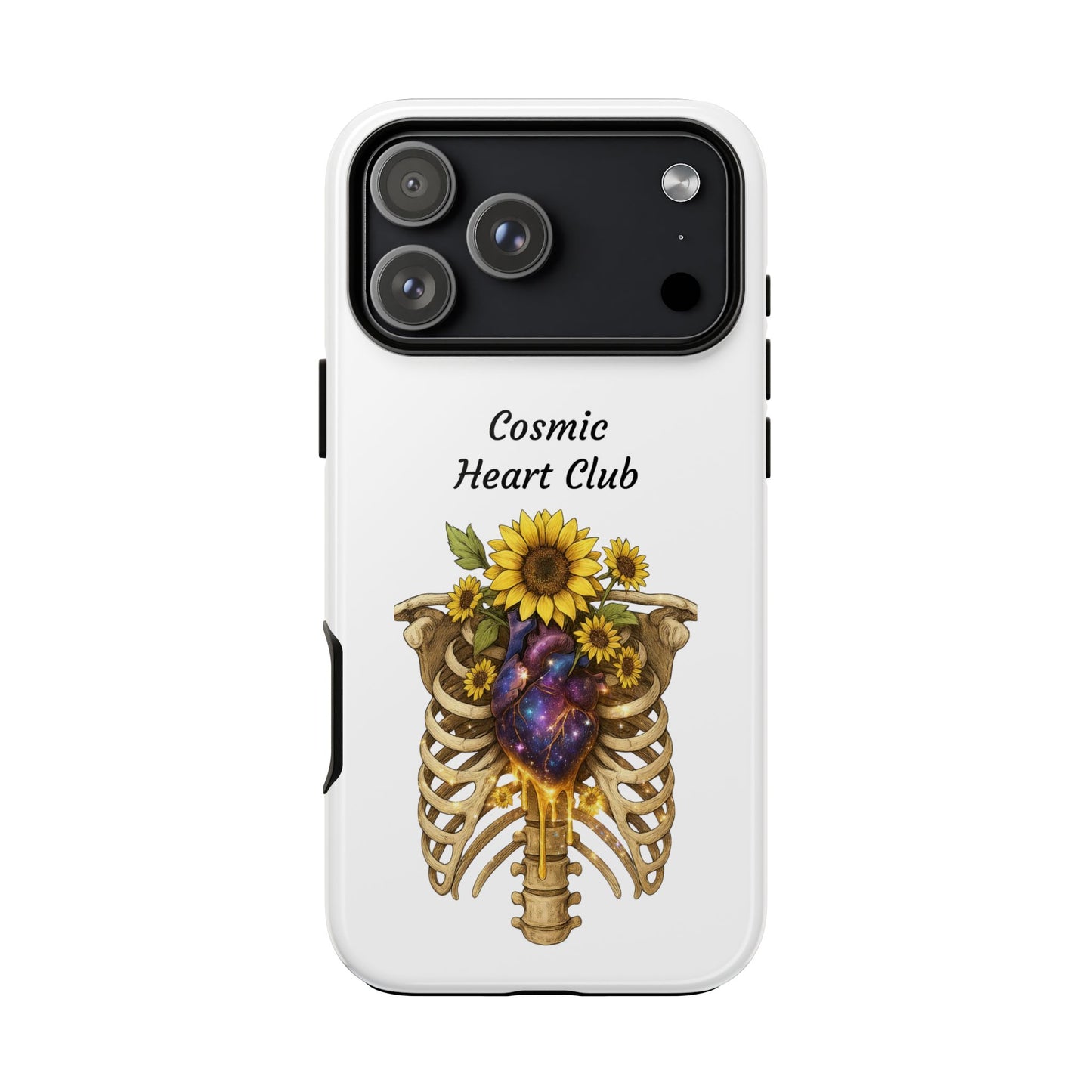 Tough Cases - 'Cosmic Heart Club' Floral Ribcage Phone Case