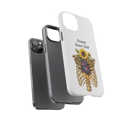 Tough Cases - 'Cosmic Heart Club' Floral Ribcage Phone Case