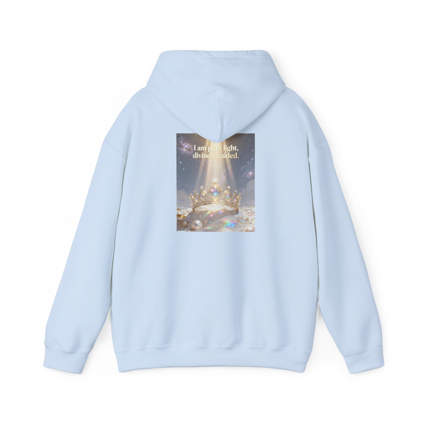 I Am Pure Light Divine Guided | Spiritual Inspirational Graphic Hoodie