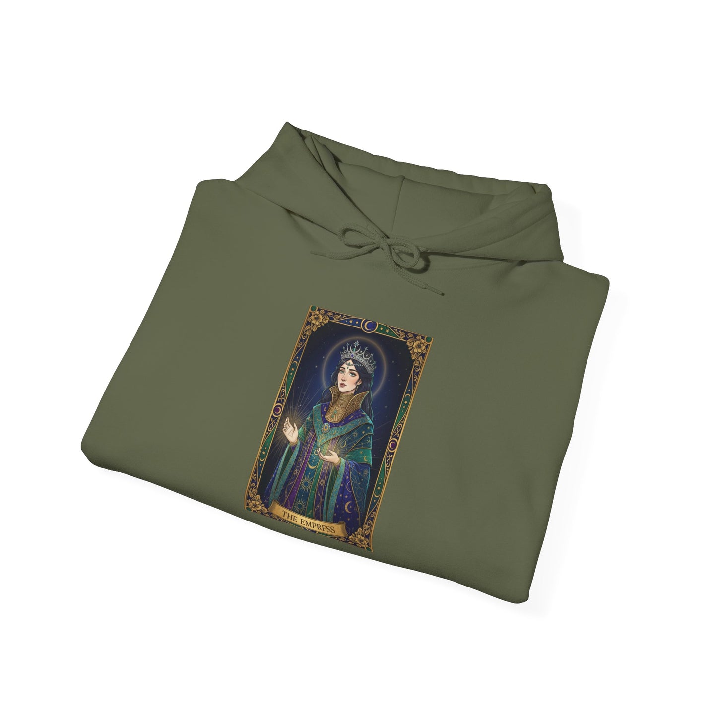 Empress Arcana Portrait Tarot Hoodie | classic tarot style, modern tarot apparel
