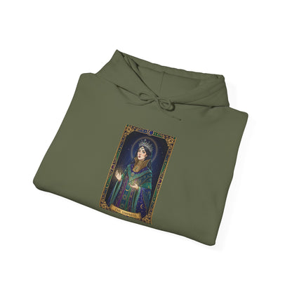 Empress Arcana Portrait Tarot Hoodie | classic tarot style, modern tarot apparel