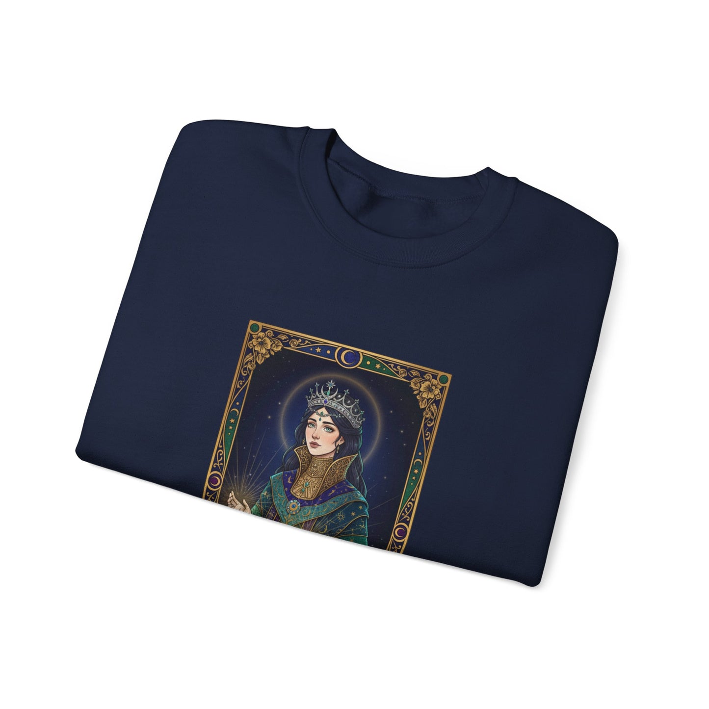 Mystic Empress Tarot Crewneck Sweatshirt | classic tarot style, modern tarot apparel