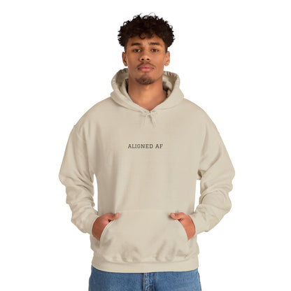 Aligned AF Hoodie | Chakra Spiral Meditation Back Graphic
