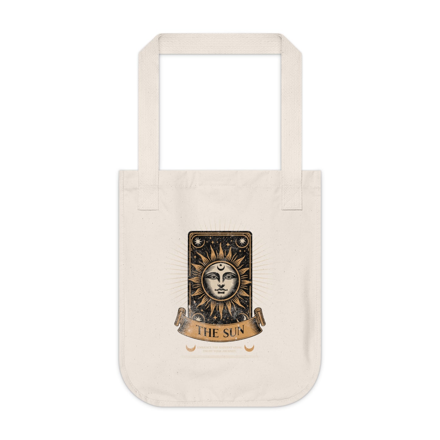 Tote Bag — Vintage Tarot 'The Sun' Organic Canvas Tote