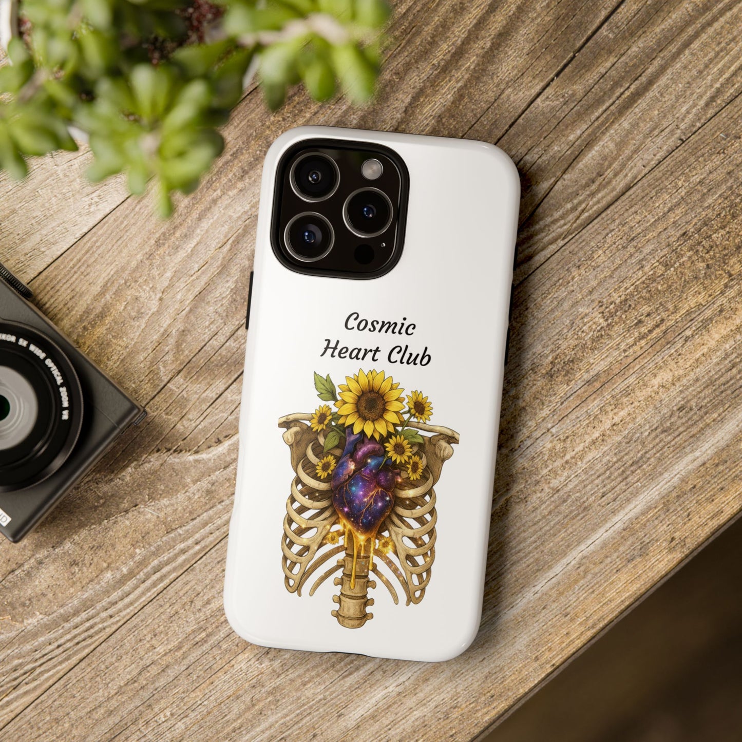 Tough Cases - 'Cosmic Heart Club' Floral Ribcage Phone Case