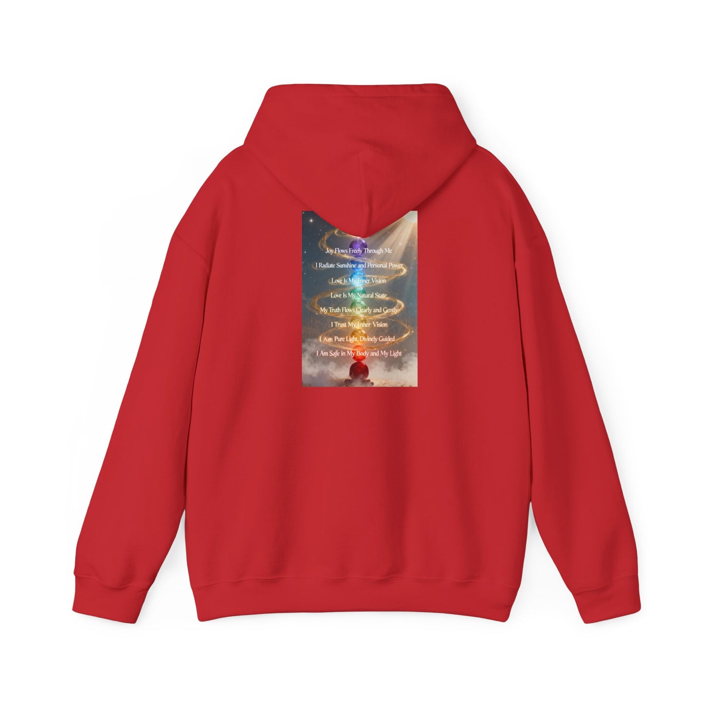 Aligned AF Hoodie | Chakra Spiral Meditation Back Graphic