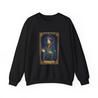 Mystic Empress Tarot Crewneck Sweatshirt | classic tarot style, modern tarot apparel