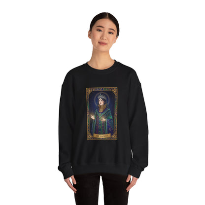 Mystic Empress Tarot Crewneck Sweatshirt | classic tarot style, modern tarot apparel