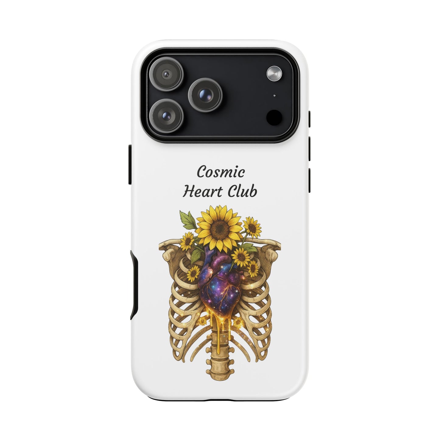 Tough Cases - 'Cosmic Heart Club' Floral Ribcage Phone Case