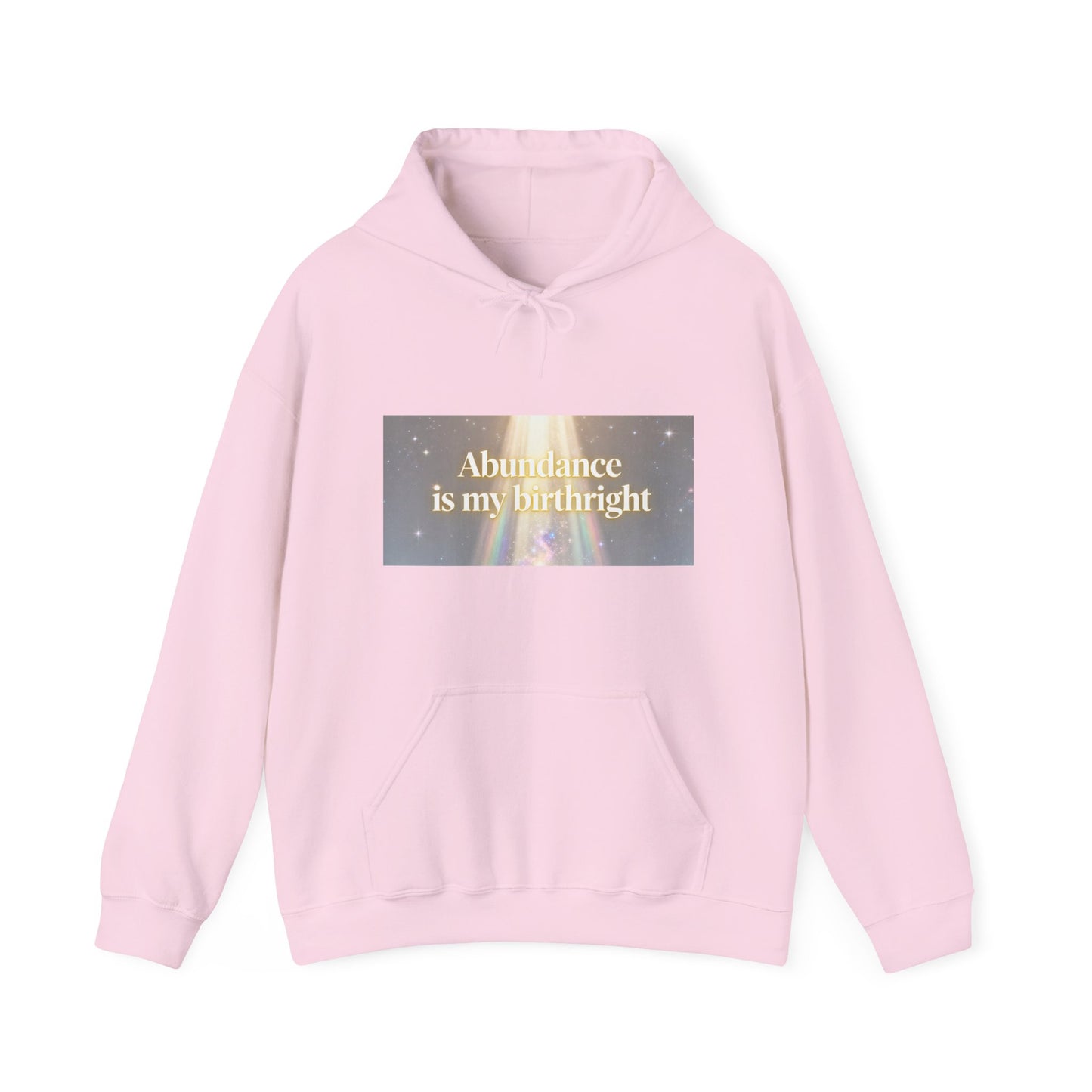 Abundance Is My Birthright Hoodie — Spiritual Affirmation Graphic Hoodie