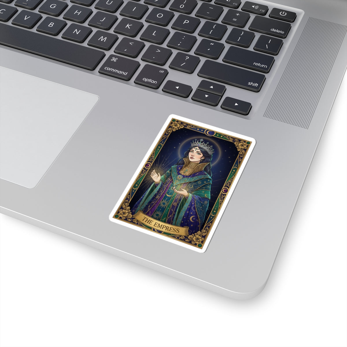 Tarot Empress Illustration Sticker | classic tarot style, arcana art