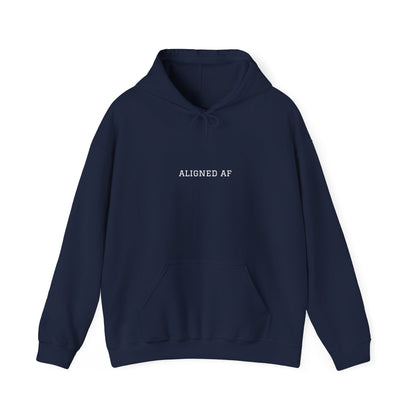 Aligned AF Hoodie | Chakra Spiral Meditation Back Graphic