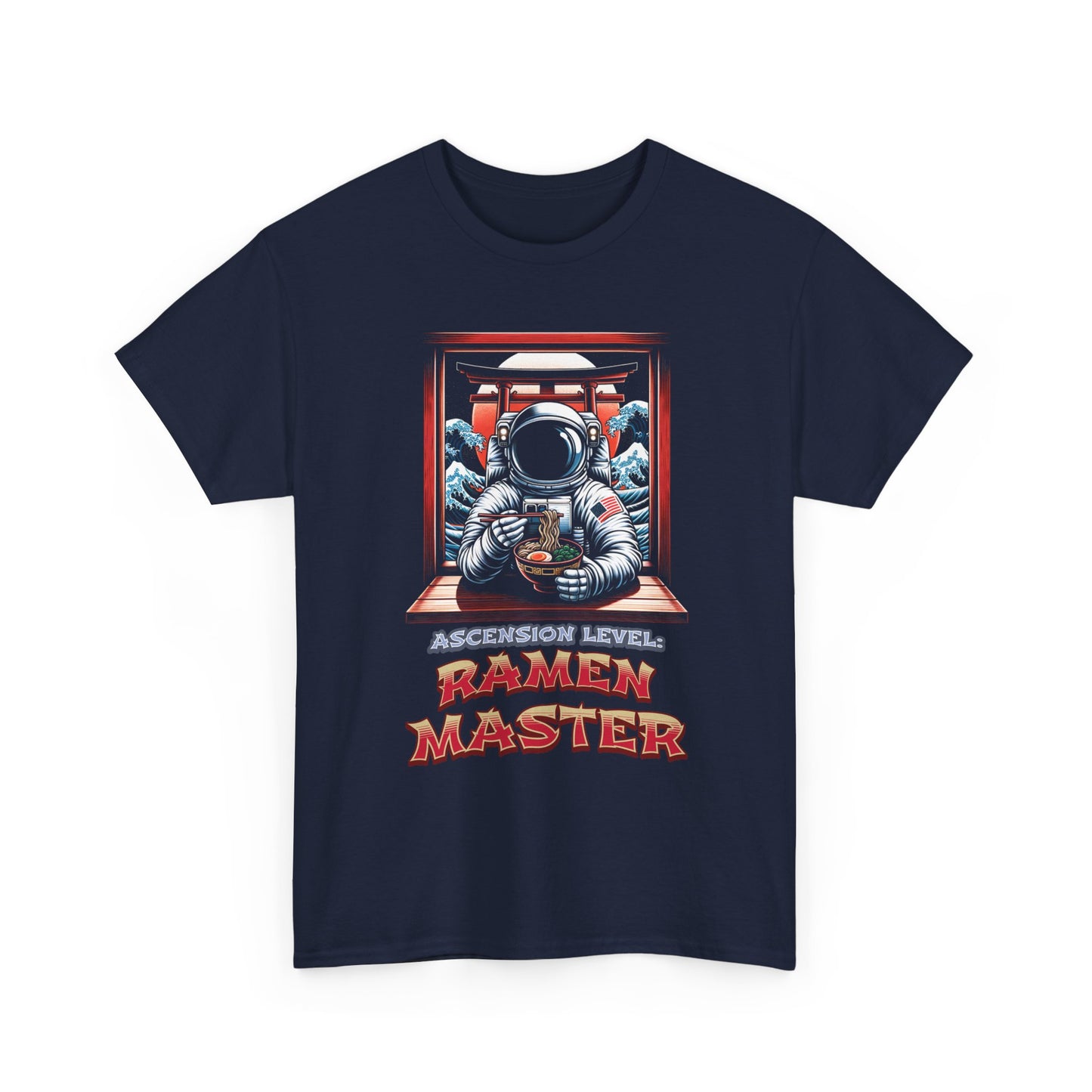 Ramen Master — Astronaut Slurping Ramen Tee ("Ascension level: Ramen Master")