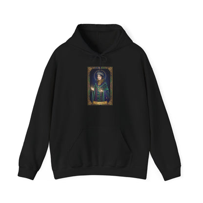 Empress Arcana Portrait Tarot Hoodie | classic tarot style, modern tarot apparel
