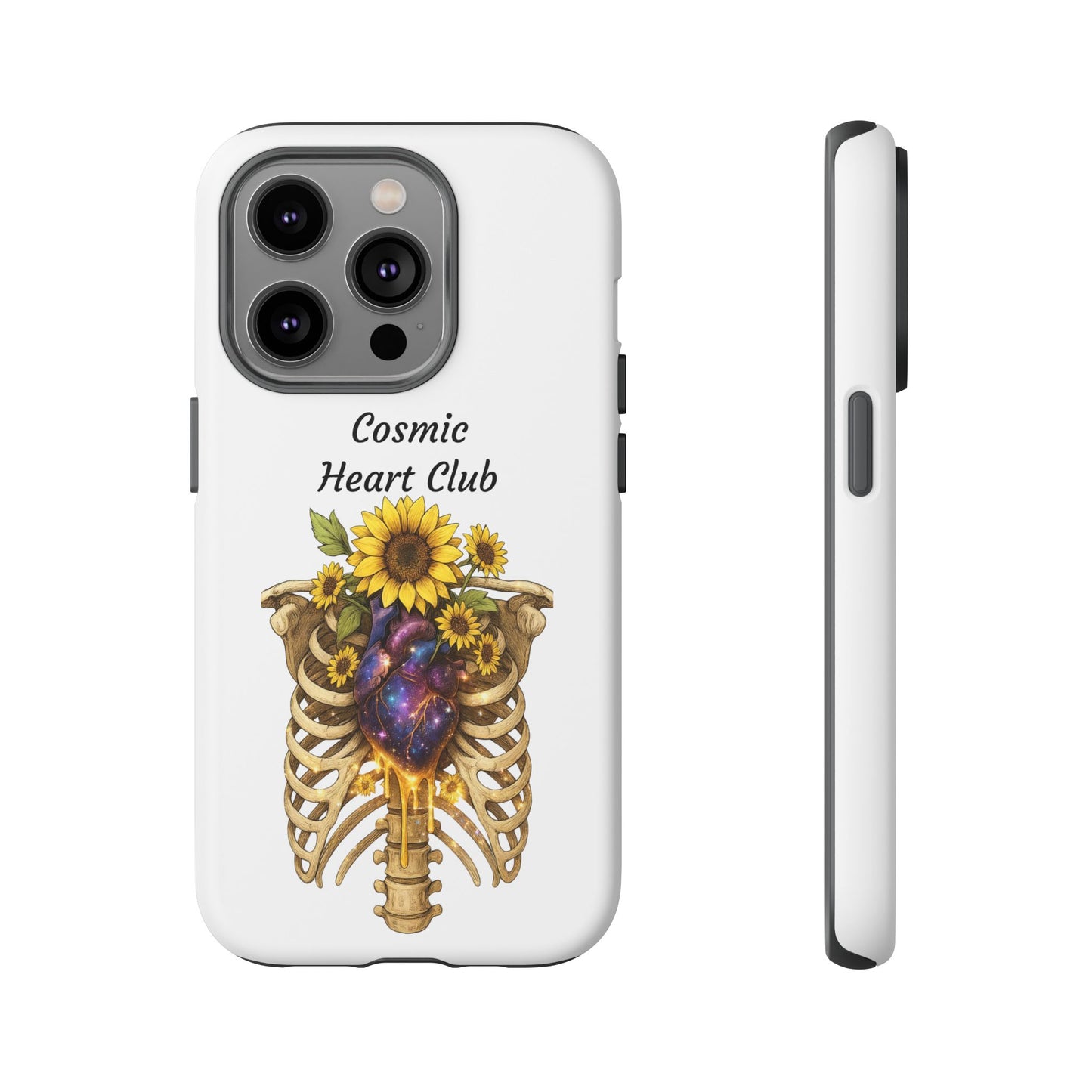 Tough Cases - 'Cosmic Heart Club' Floral Ribcage Phone Case