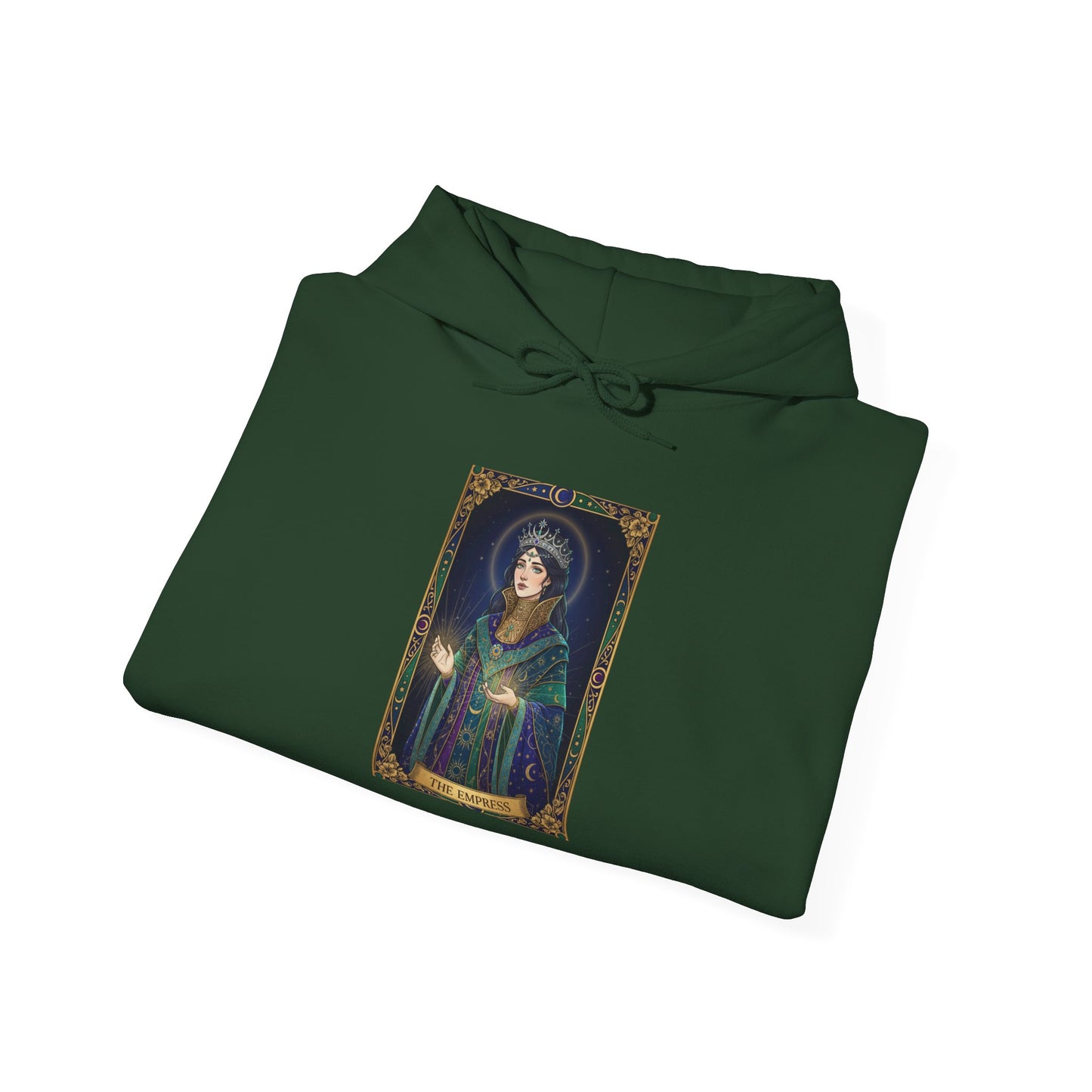 Empress Arcana Portrait Tarot Hoodie | classic tarot style, modern tarot apparel