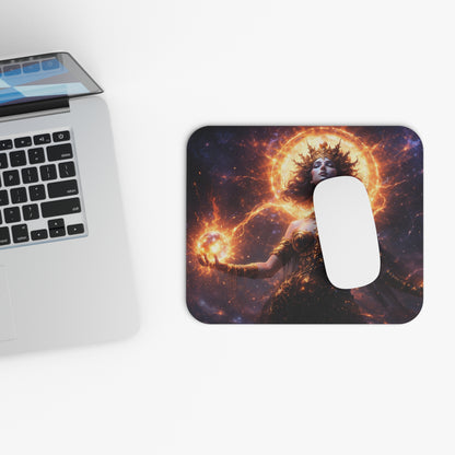 Solar Goddess Mouse Pad — Fantasy Cosmic Desk Mat — Gamers & Artists