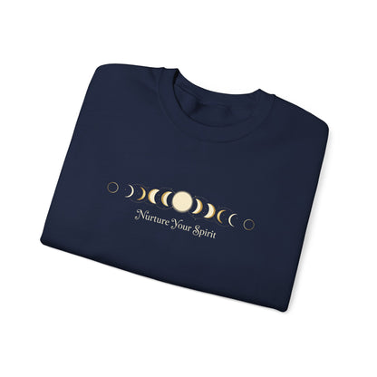 Moon Phase Ritual Sweatshirt — Nurture Your Spirit Lunar-Cycle