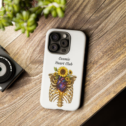 Tough Cases - 'Cosmic Heart Club' Floral Ribcage Phone Case