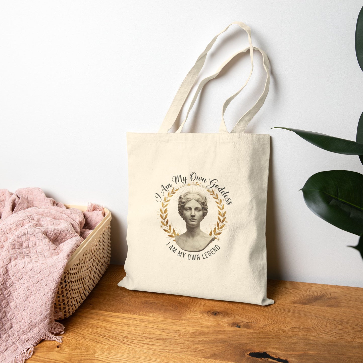 "I Am my own Goddess. I Am my own legend" - Cotton Canvas Tote Bag