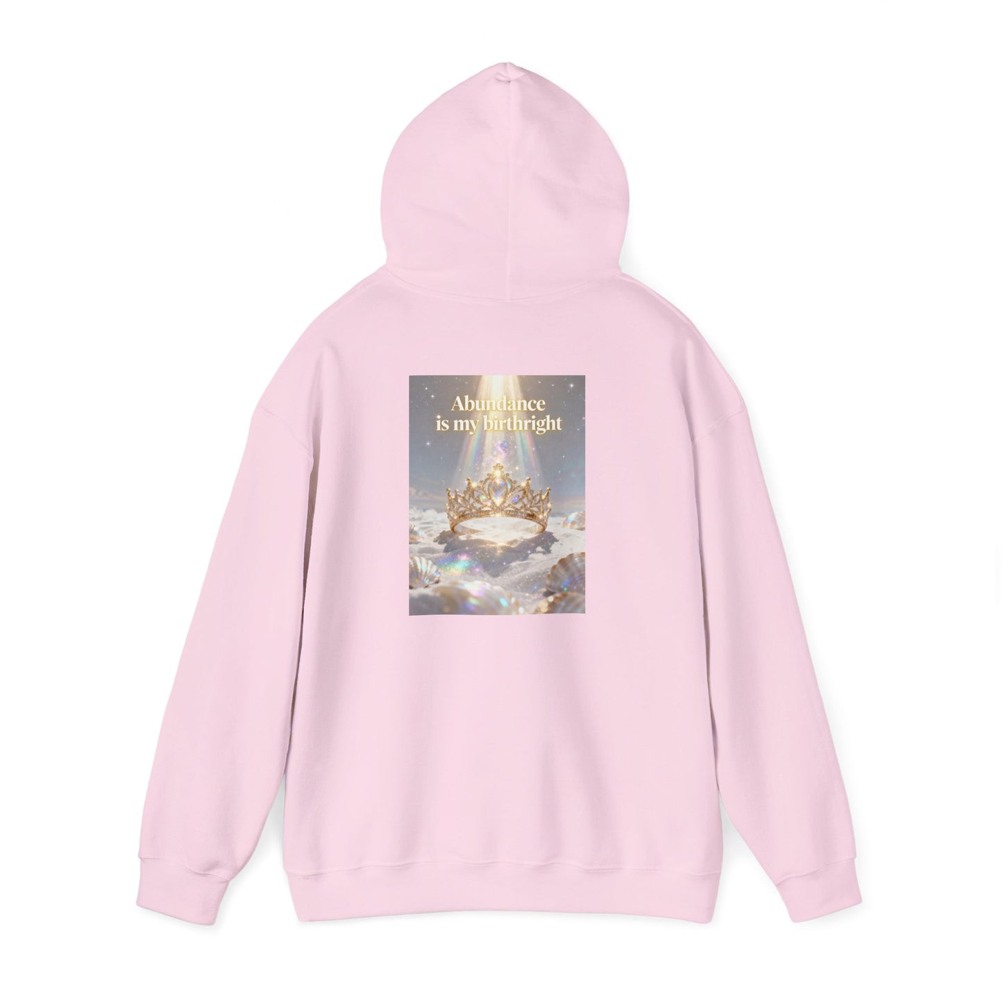 Abundance Is My Birthright Hoodie — Spiritual Affirmation Graphic Hoodie