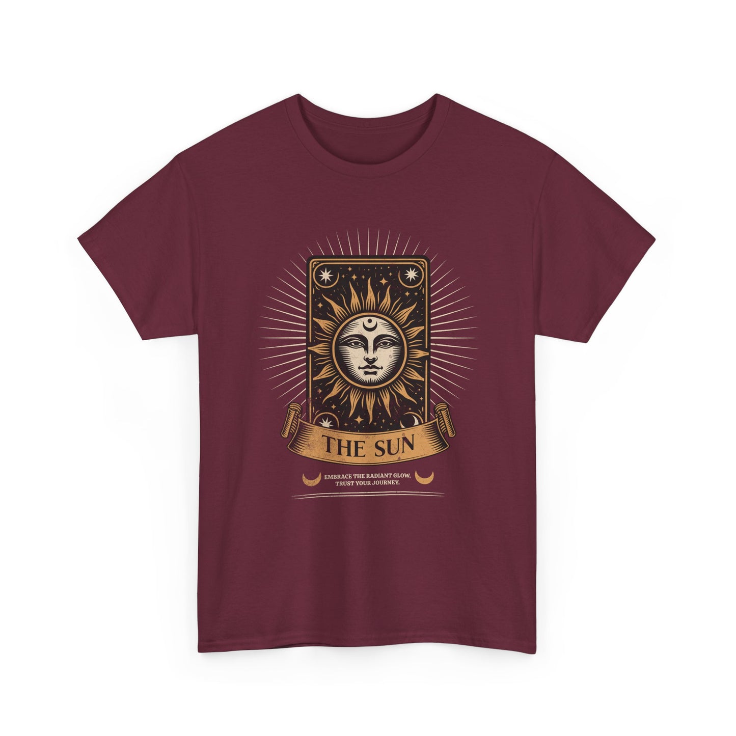 "The Sun" Tarot Tee — Vintage Celestial Sun Card Graphic T-Shirt