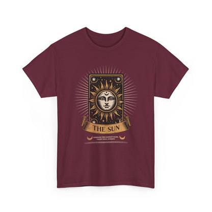 "The Sun" Tarot Tee — Vintage Celestial Sun Card Graphic T-Shirt