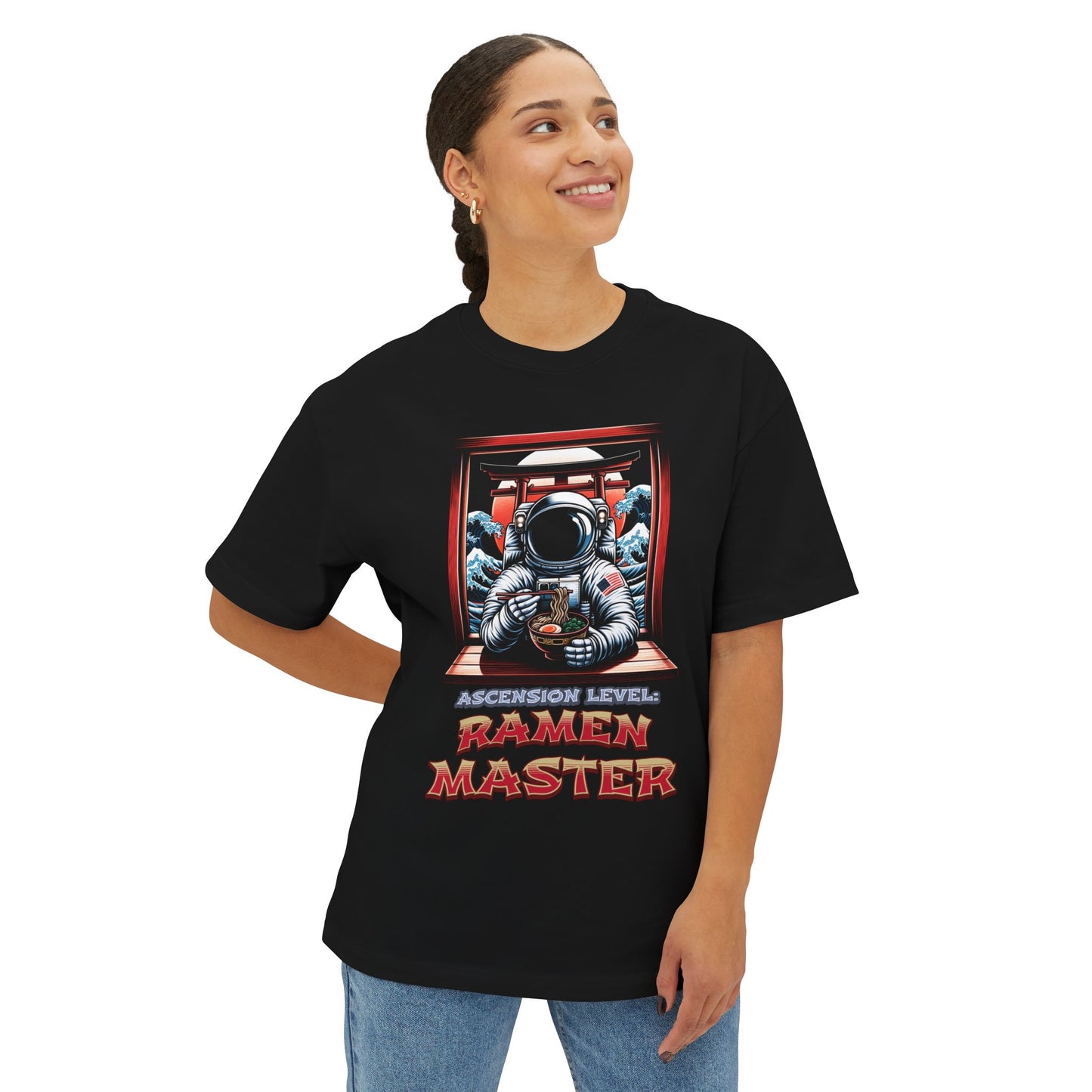 Astronaut Ramen Graphic Tee - "Ascension level: Ramen Master" T‑Shirt
