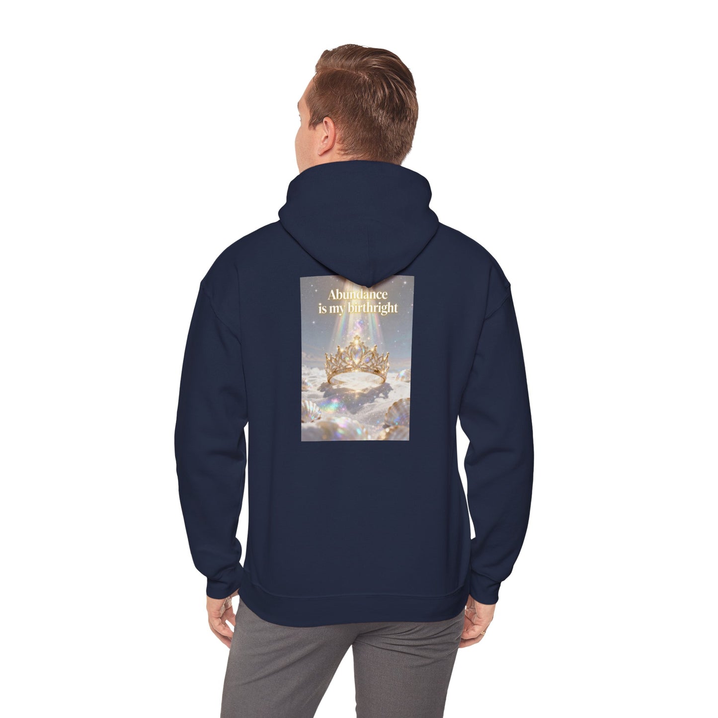 Abundance Is My Birthright Hoodie — Spiritual Affirmation Graphic Hoodie