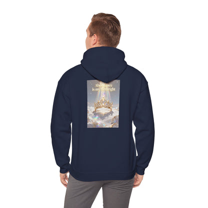 Abundance Is My Birthright Hoodie — Spiritual Affirmation Graphic Hoodie