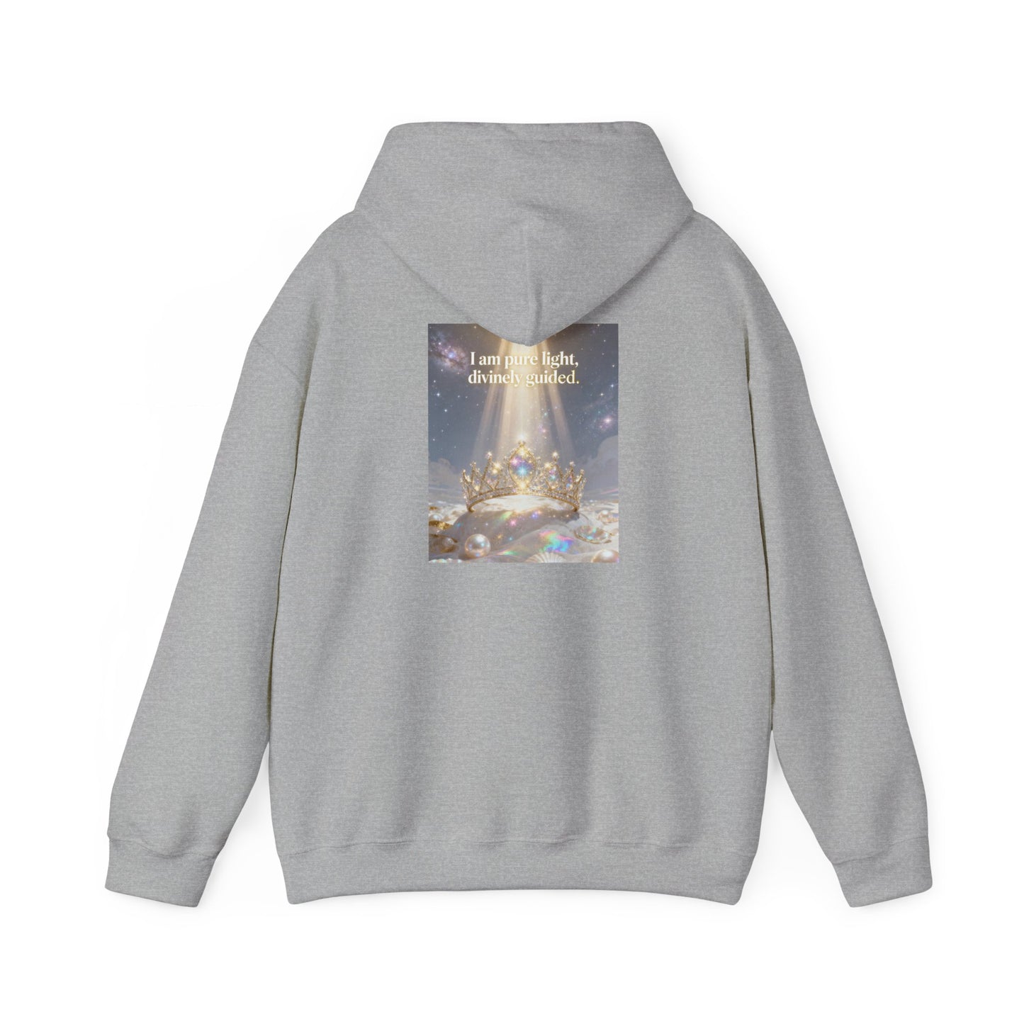 I Am Pure Light Divine Guided | Spiritual Inspirational Graphic Hoodie