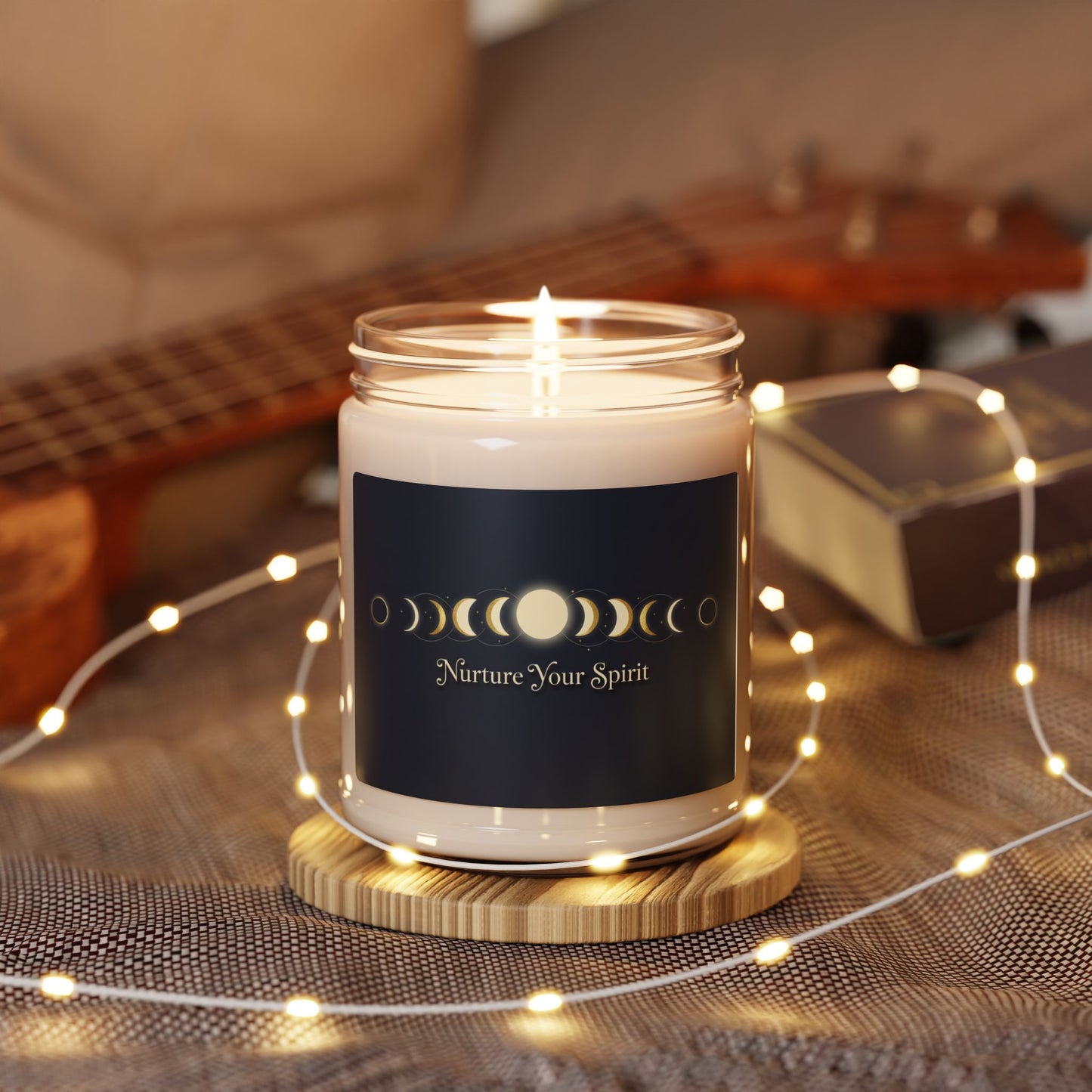 Moon Phase Ritual Soy Candle — "Nurture Your Spirit" (9oz)