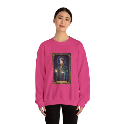 Mystic Empress Tarot Crewneck Sweatshirt | classic tarot style, modern tarot apparel