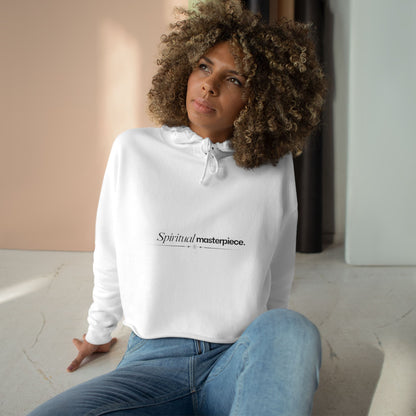 'Spiritual Masterpiece' Cropped Hoodie — Inspirational Crop Sweatshirt